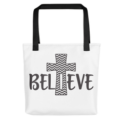 Believe Cross - Tote Bag