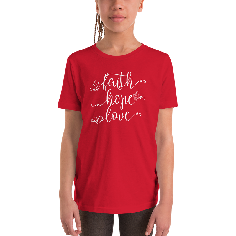 Faith Hope Love - Youth Short Sleeve T-Shirt