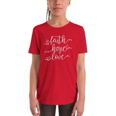 Faith Hope Love - Youth Short Sleeve T-Shirt