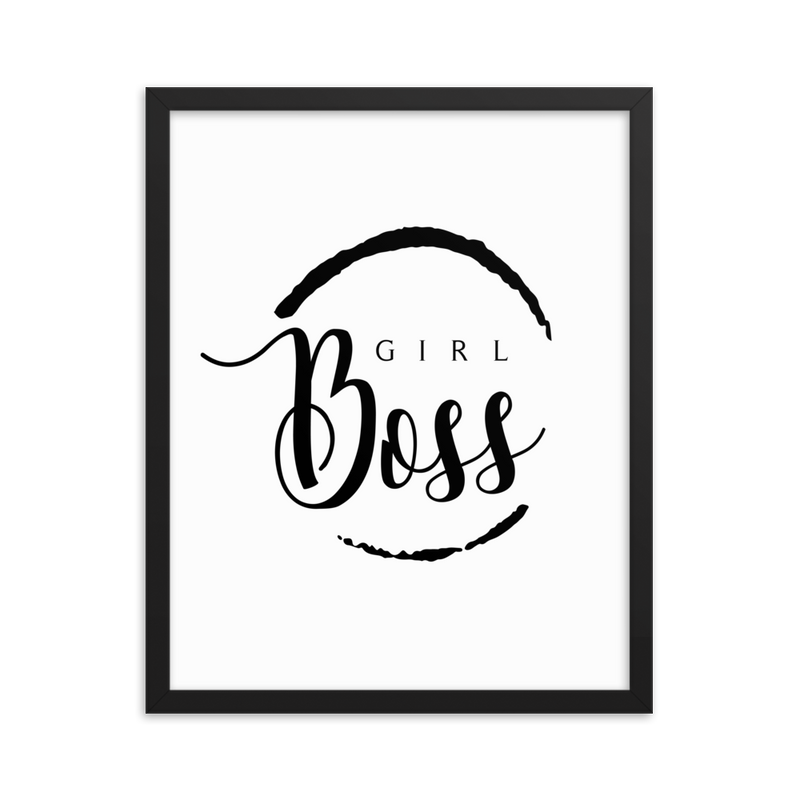 Girl Boss - Framed Poster