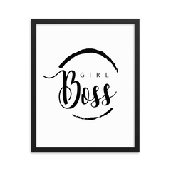 Girl Boss - Framed Poster