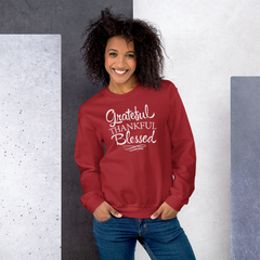 Grateful Thankful Blessed - Sweatshirt