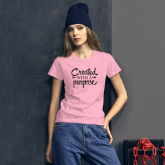 Created with a Purpose - Women's Cotton T-Shirt