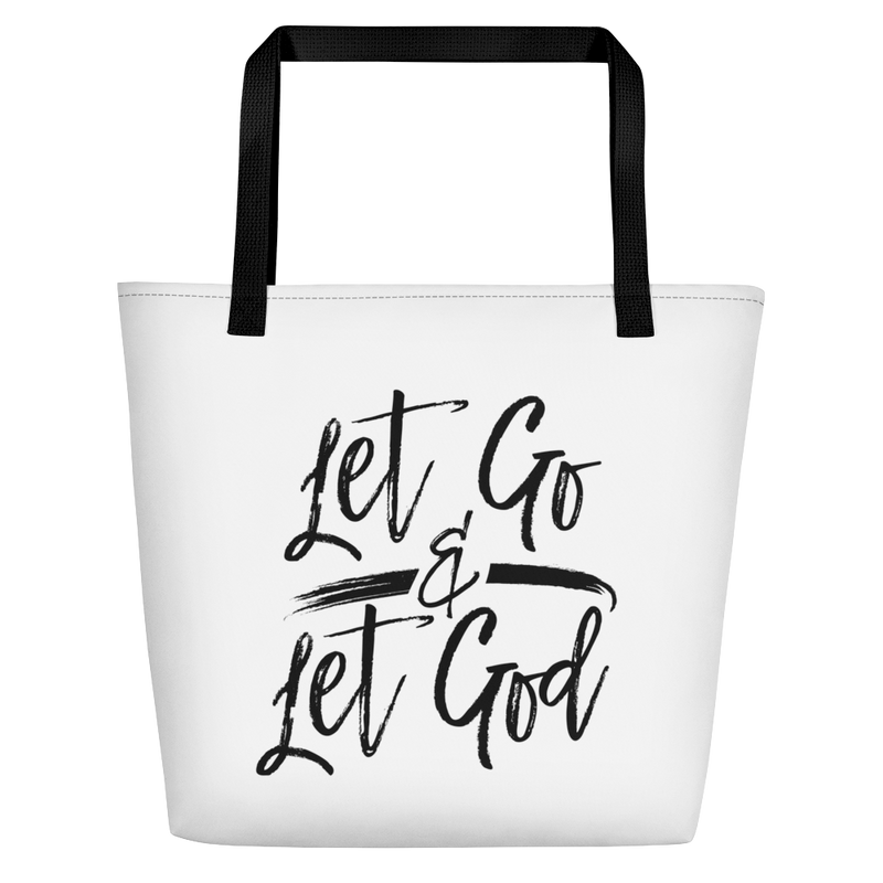Let Go & Let God - Beach Bag