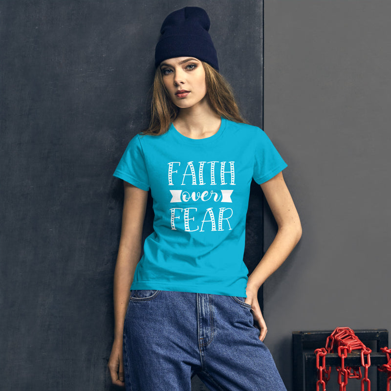 Faith over Fear - Women's Cotton T-Shirt