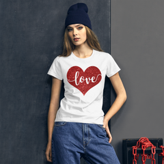 Love Heart - Women's Cotton T-Shirt