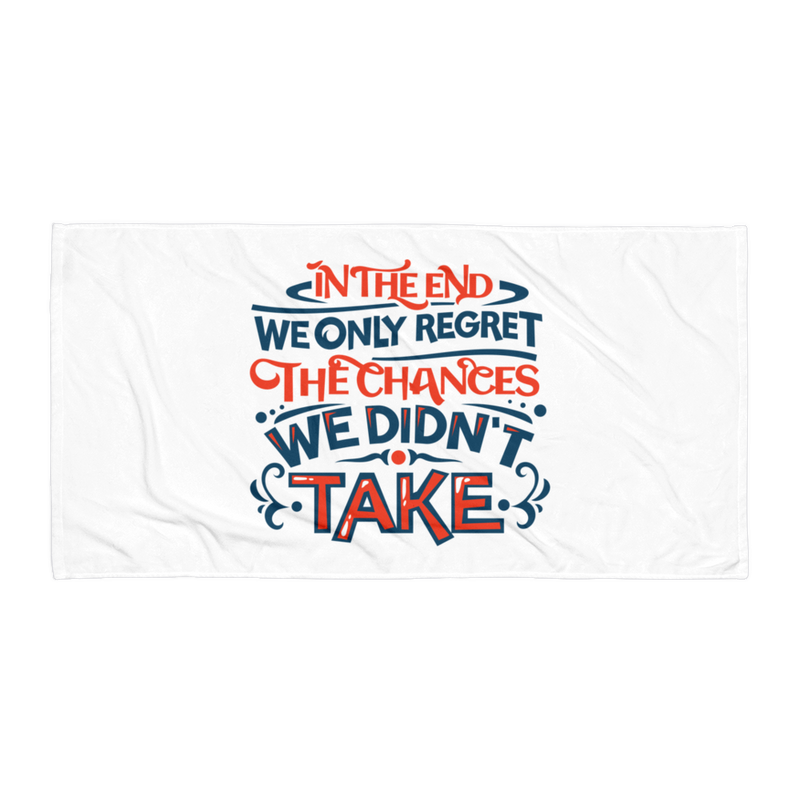 In the End We Only Regret - Beach Towel