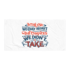 In the End We Only Regret - Beach Towel