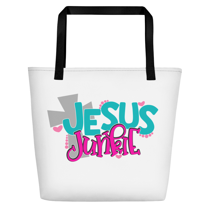Jesus Junkie - Beach Bag