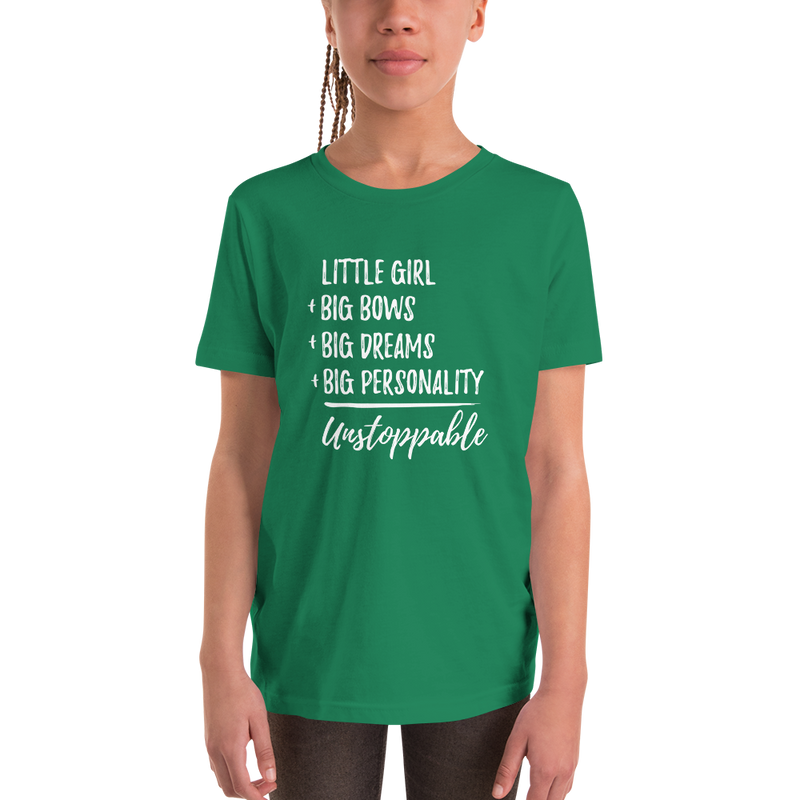 Little Girl Unstoppable - Youth Short Sleeve T-Shirt