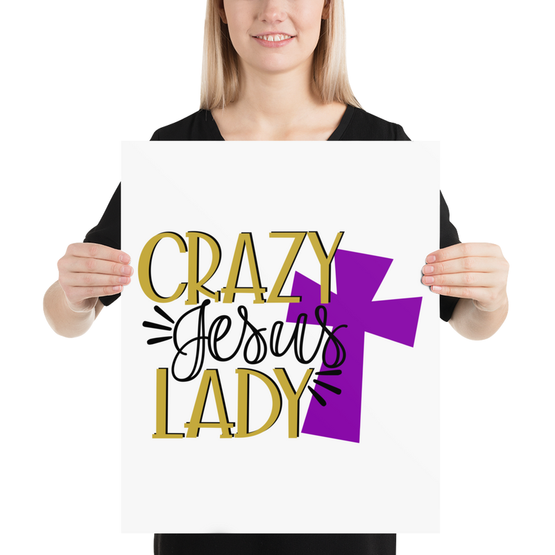 Crazy Jesus Lady - Poster