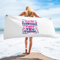 You're Stronger Than You Think - Beach Towel