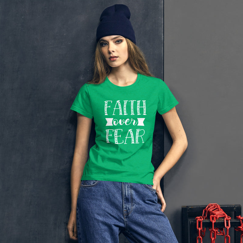 Faith over Fear - Women's Cotton T-Shirt