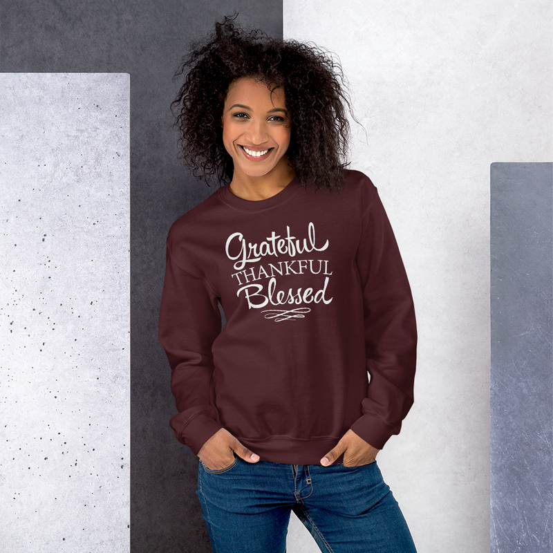 Grateful Thankful Blessed - Sweatshirt