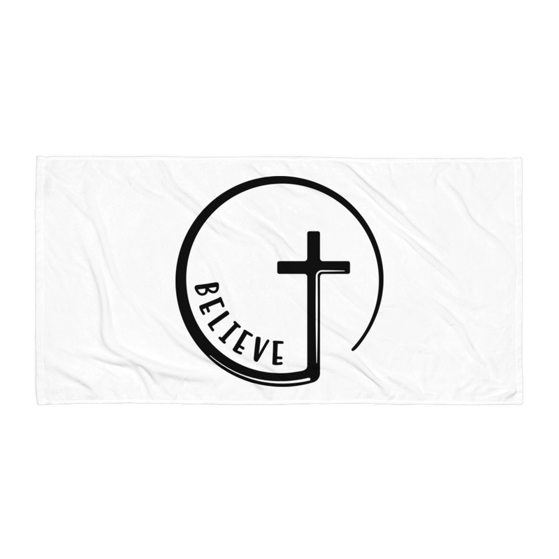 Believe Cross - Beach Towel