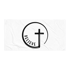 Believe Cross - Beach Towel
