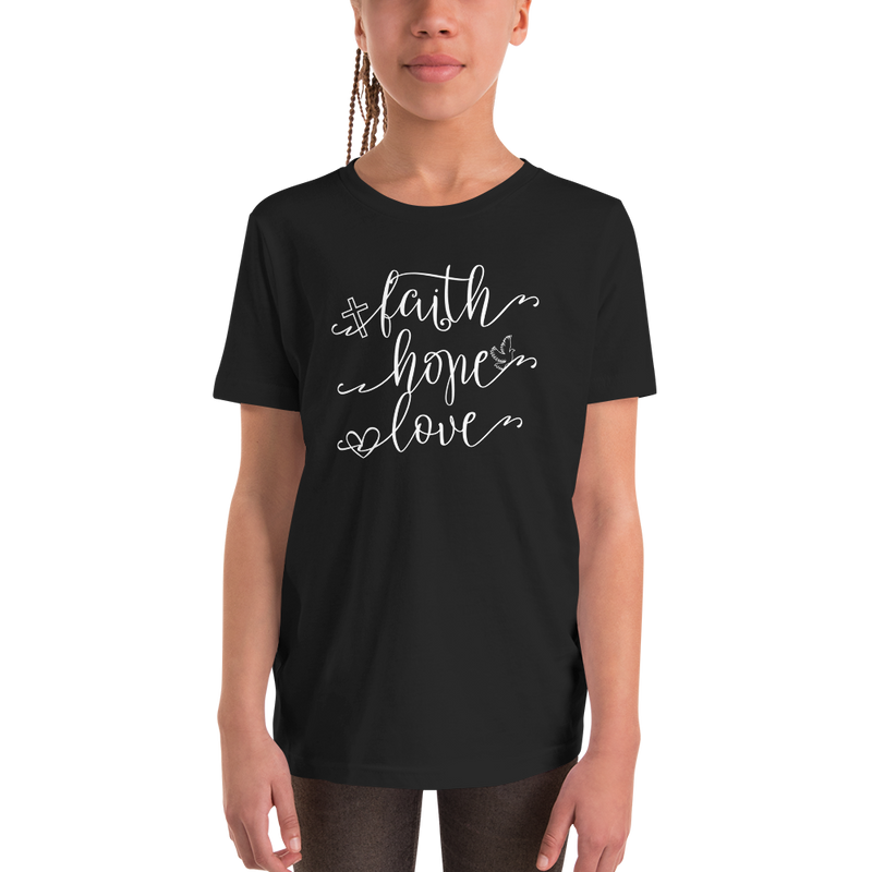 Faith Hope Love - Youth Short Sleeve T-Shirt