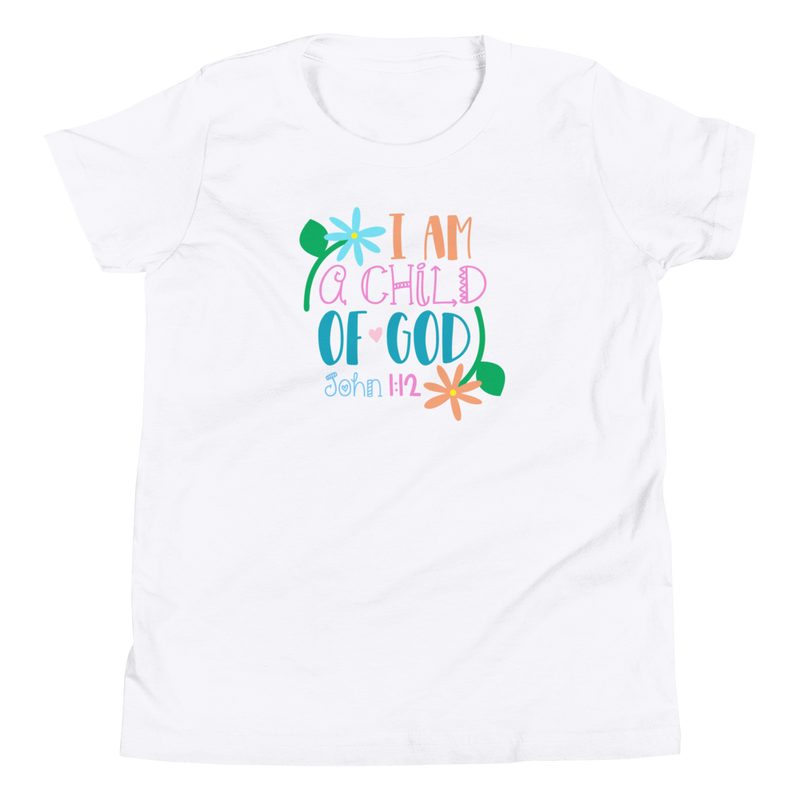 I Am a Child of God - Youth Short Sleeve T-Shirt