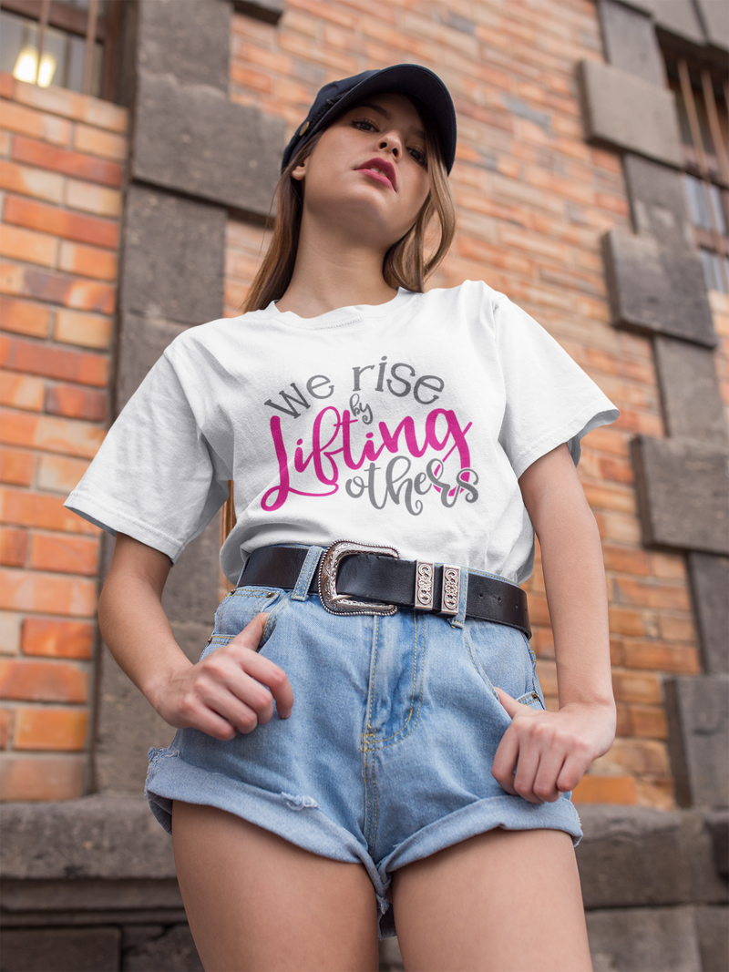 We Rise by Lifting Others - Cotton T-Shirt