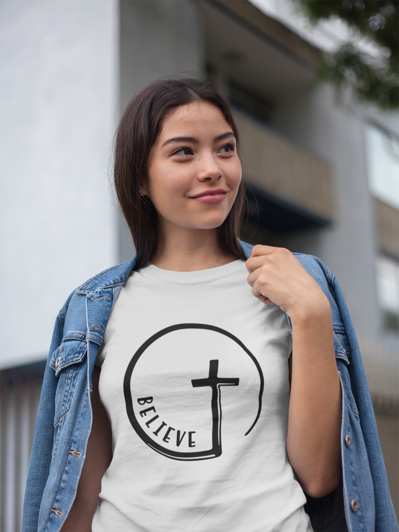 Believe Cross - Cotton T-Shirt
