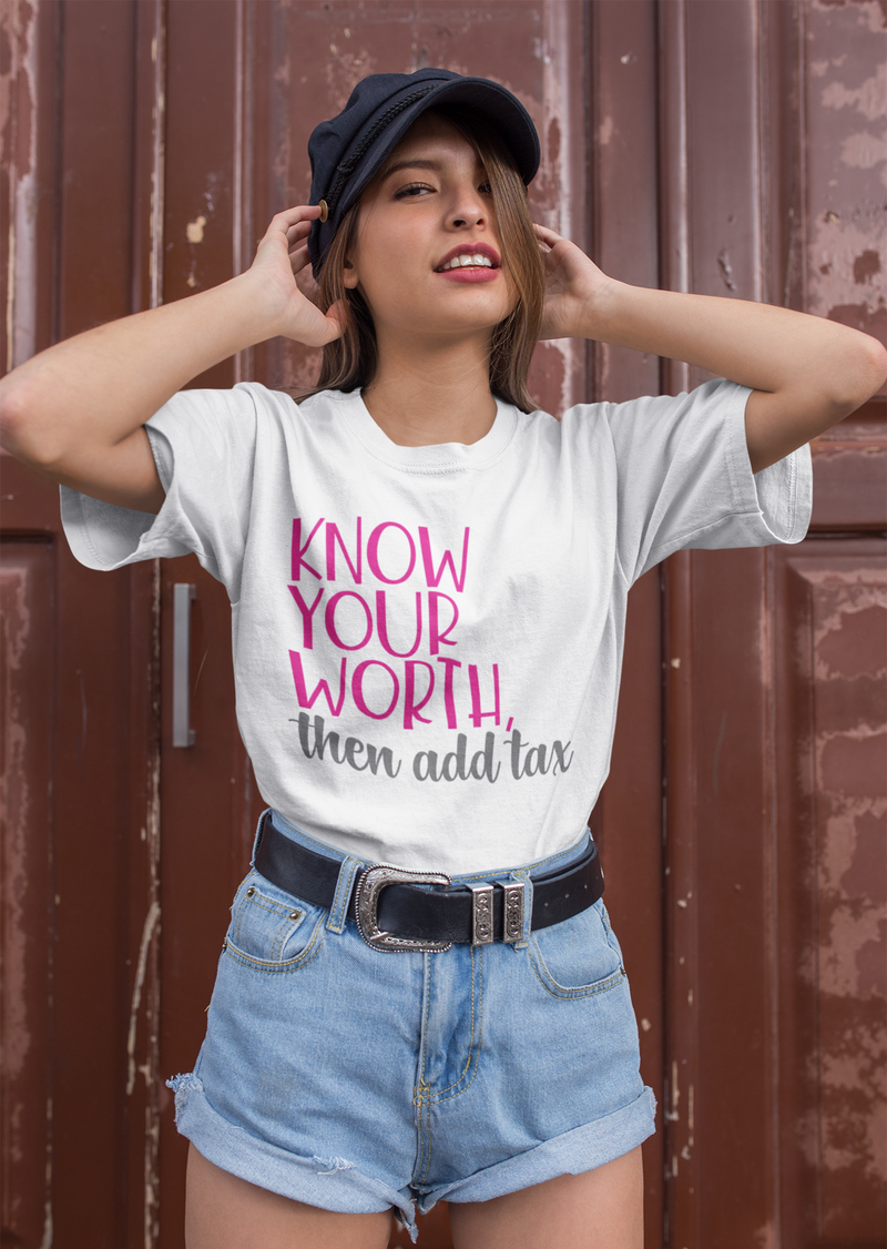 Know Your Worth - Cotton T-Shirt