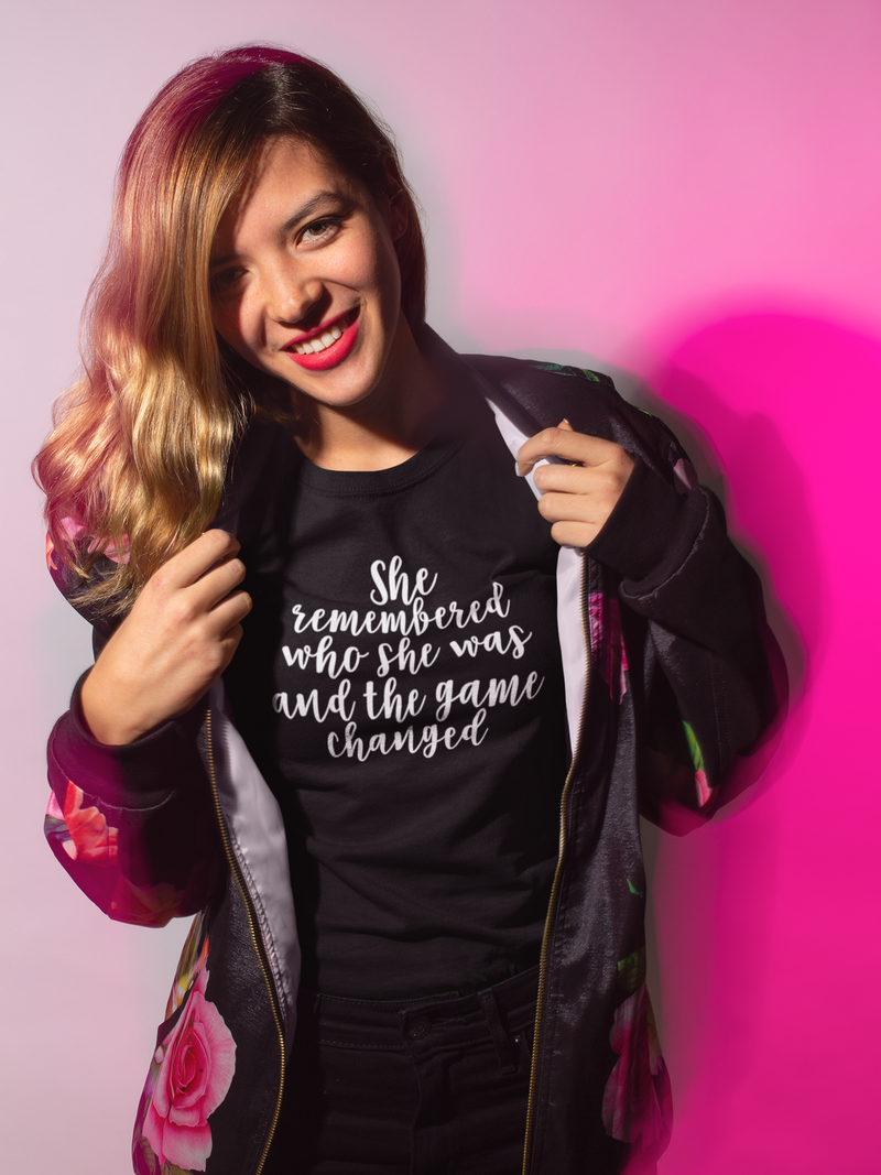 She Remembered Who She Was - Cotton T-Shirt
