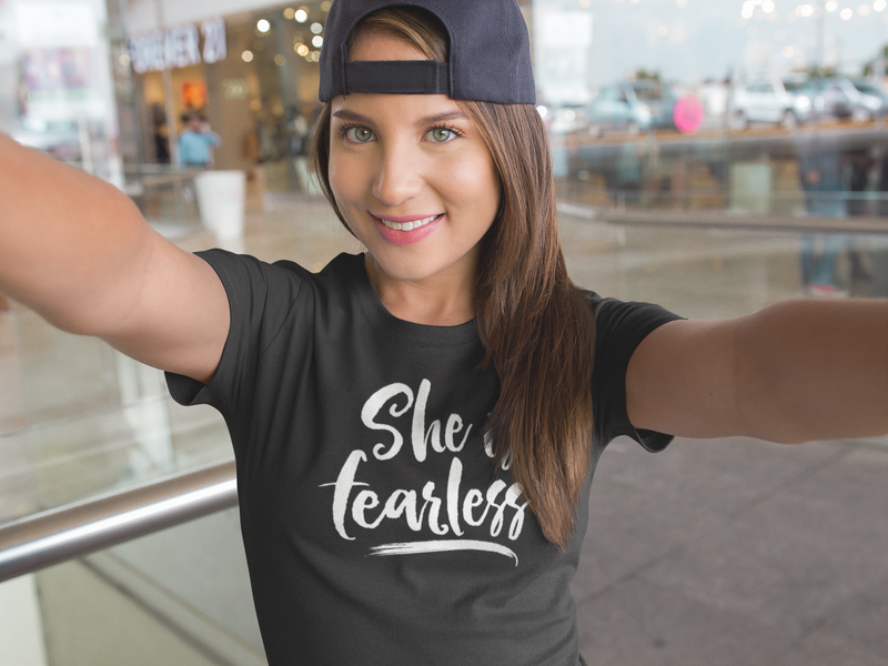 She is Fearless - Cotton T-Shirt