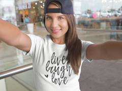 Live Laugh Love - Cotton T-Shirt