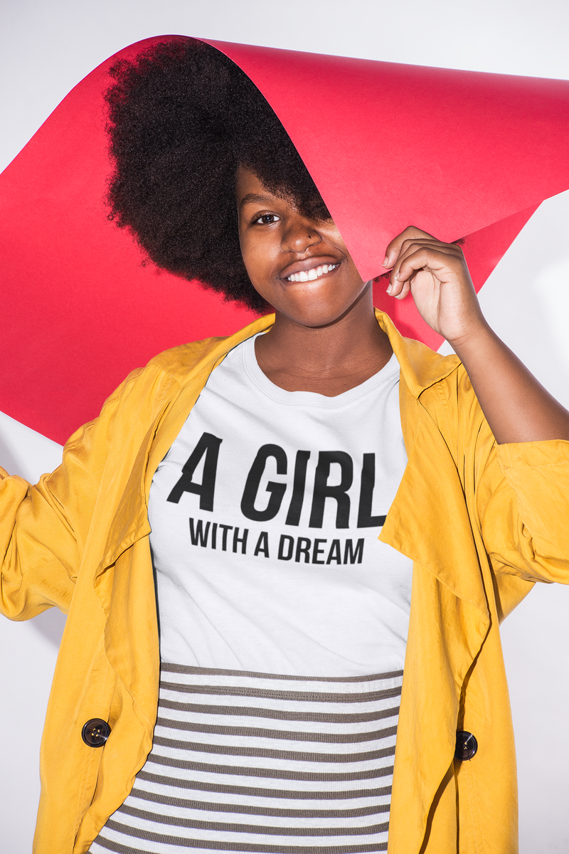 A Girl With A Dream - Cotton T-Shirt