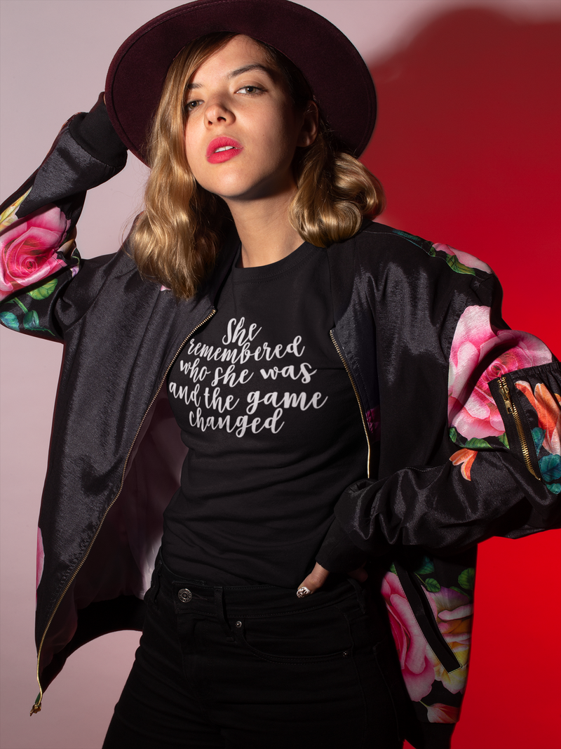 She Remembered Who She Was - Cotton T-Shirt