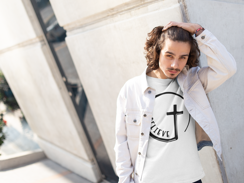 Believe Cross - Cotton T-Shirt