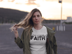 Less Stress More Faith - Cotton T-Shirt