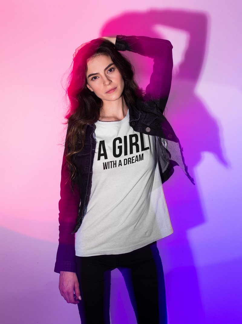 A Girl With A Dream - Cotton T-Shirt