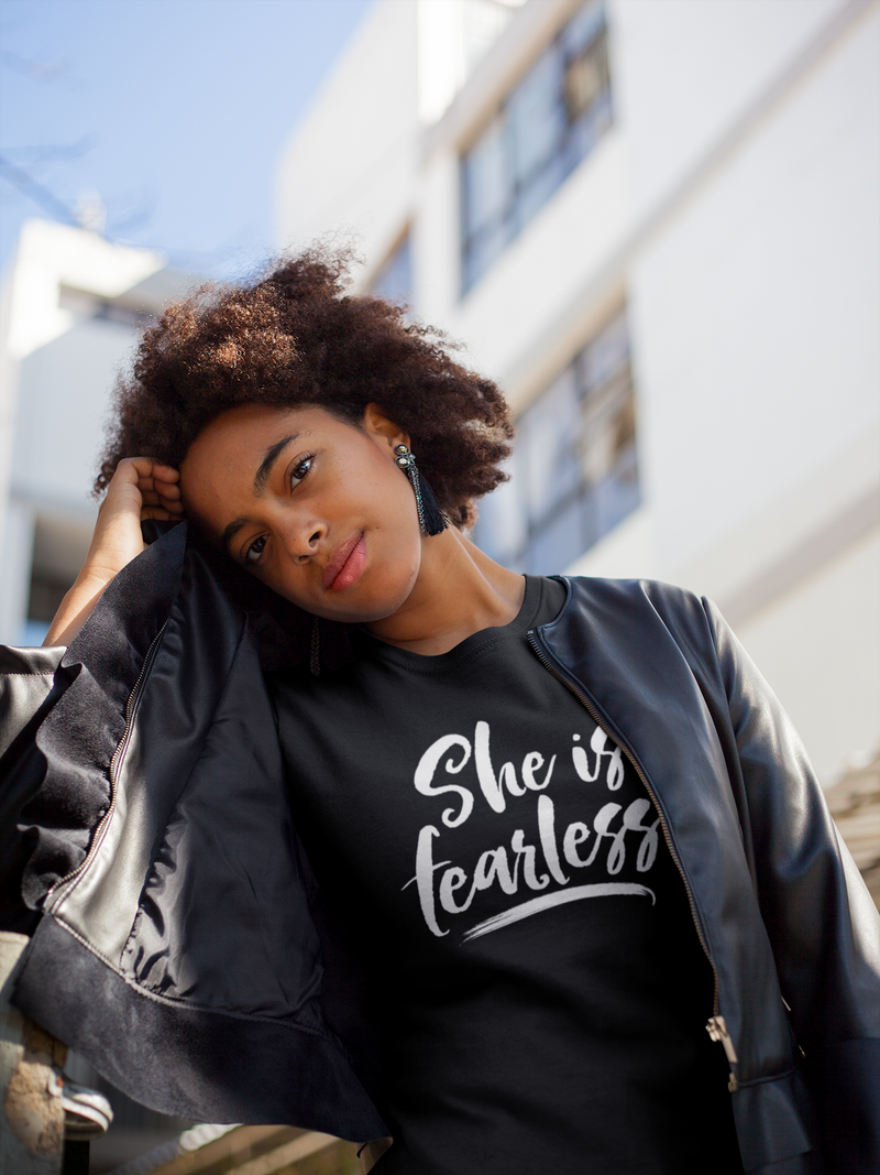 She is Fearless - Cotton T-Shirt