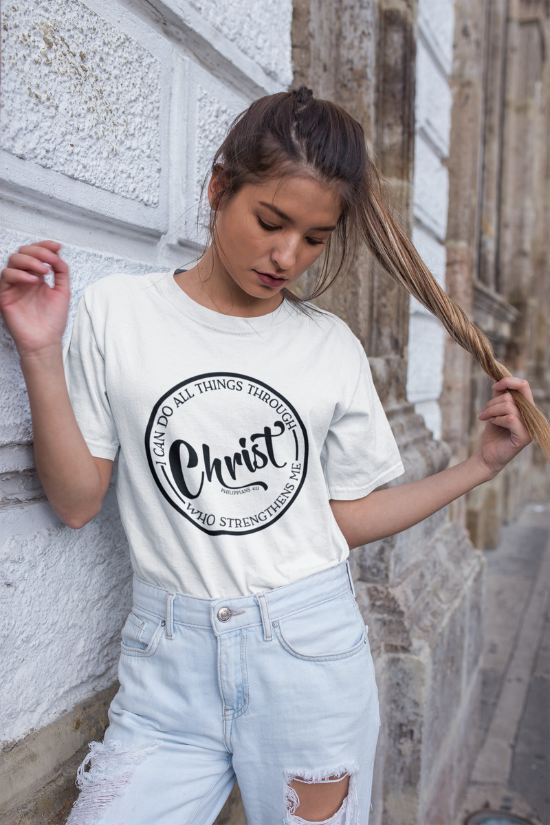 I Can Do All Things Through Christ - Cotton T-Shirt