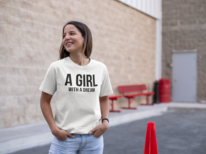 A Girl With A Dream - Cotton T-Shirt